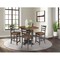International Concepts 42 in. Solid Wood Dual Drop Leaf Dining Table with 4 Counter Height Stools in Hickory/Washed Coal K45-42DPT-23-S6172-4 - alternate 3